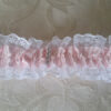 Pink Satin Elastic Bridal Garter